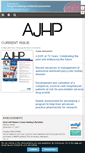 Mobile Screenshot of ajhp.org