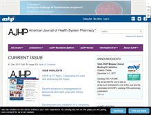 Tablet Screenshot of ajhp.org